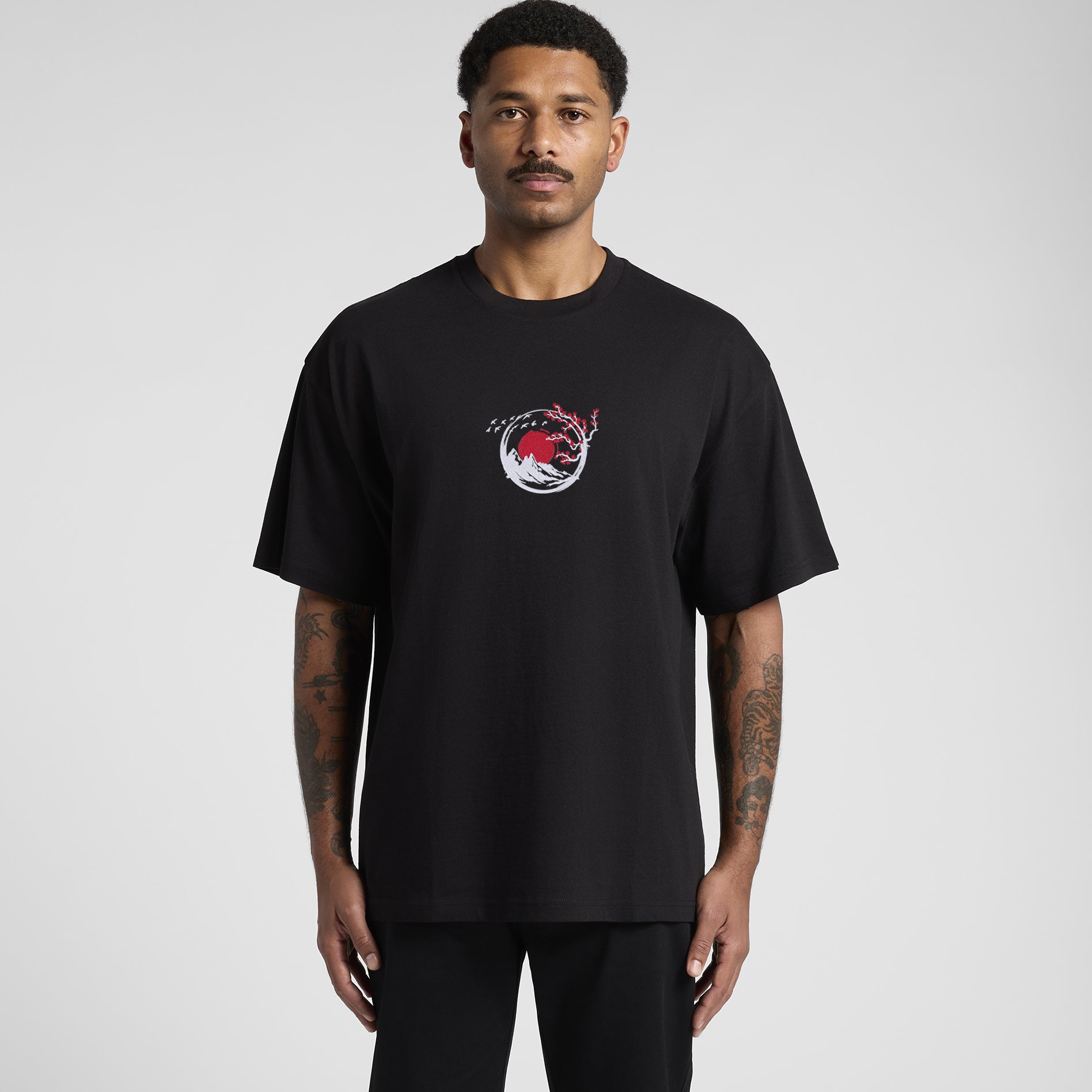 Japanese Tree - Embroidered Oversized Tee | 5052